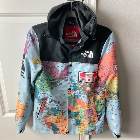 Supreme  Jackets & Coats  The North Face X Supreme World Map Hooded 